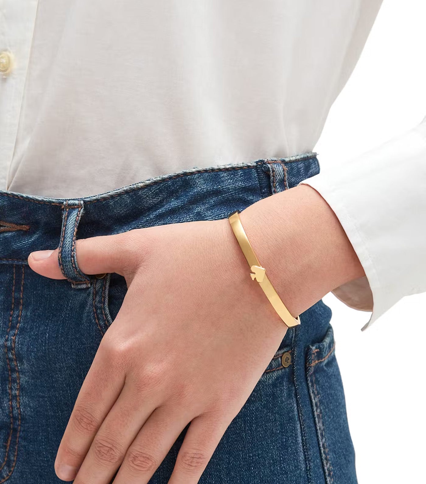 Everyday Spade Thin Metal Bangle