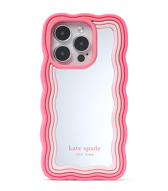 Mirrored iPhone 15 Pro Case Pastry Pink Multi