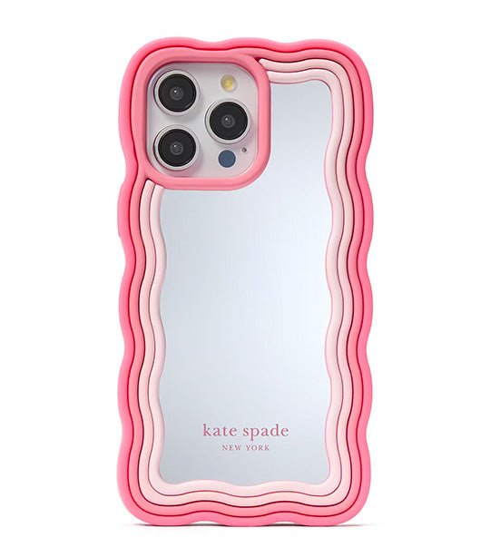 Mirrored iPhone 15 Pro Max Case Pastry Pink Multi