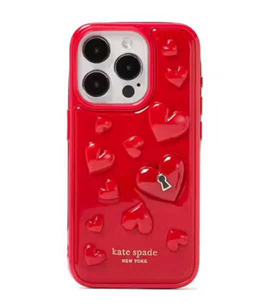 Key To My Heart iPhone 15 Pro Case Cherry Rouge