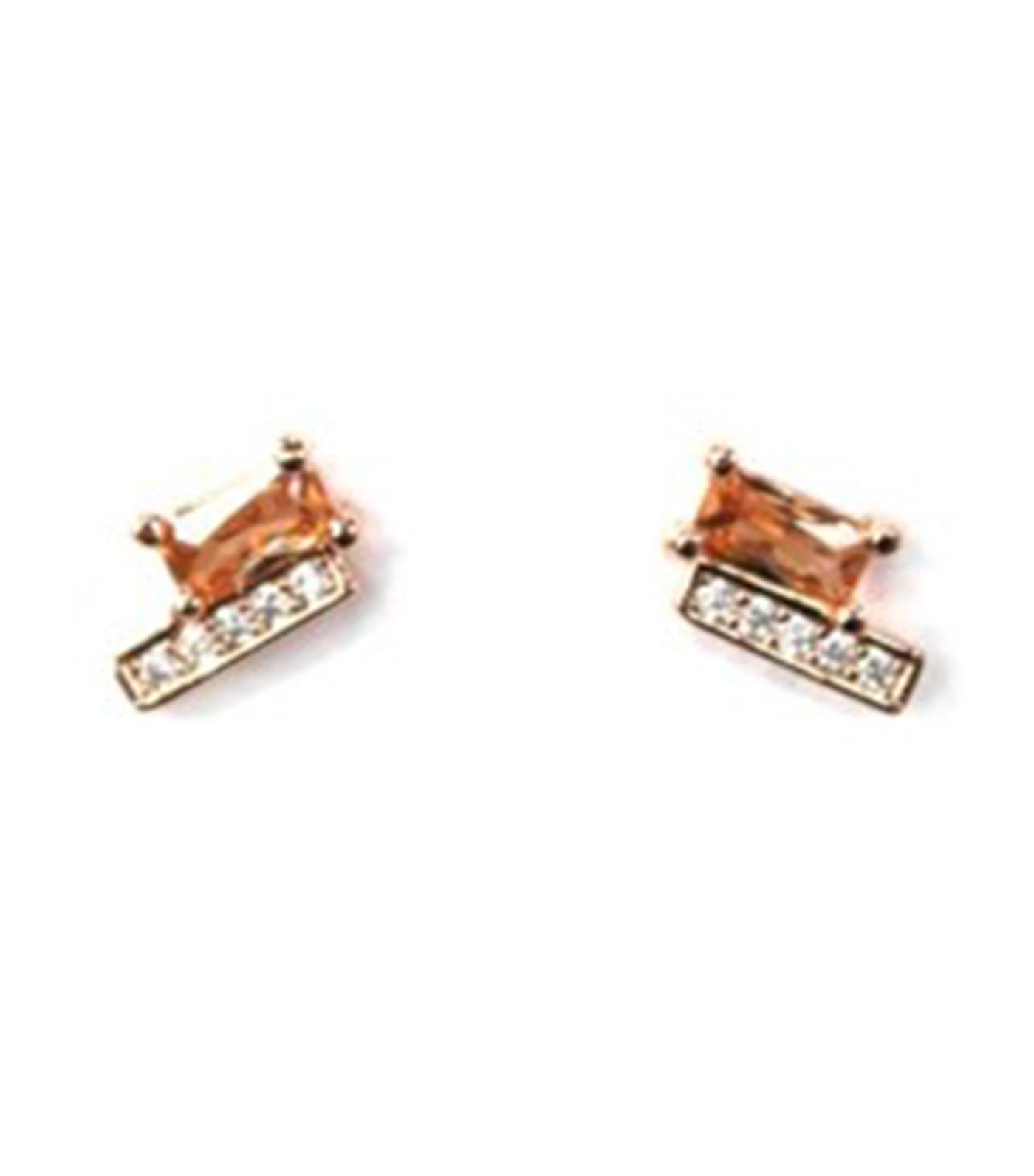 Precious Delights Delicate Studs Champagne Rose Gold