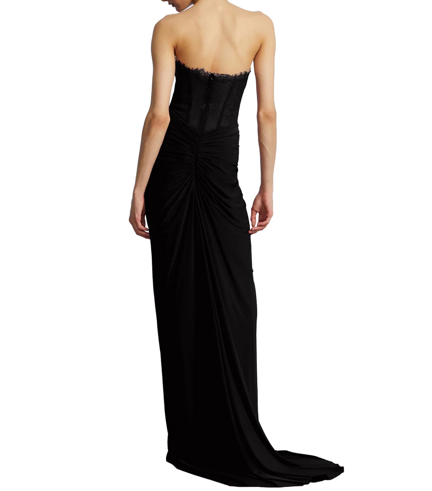 Lace and Jersey Gown