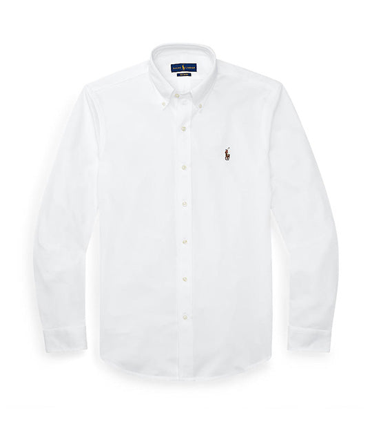 Men's Knit Oxford Shirt White