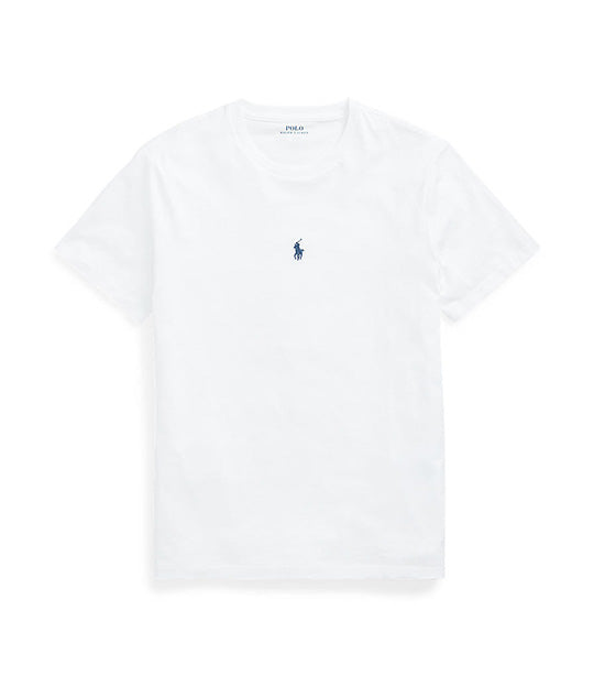 Men's Custom Slim Fit Jersey T-Shirt Polo White