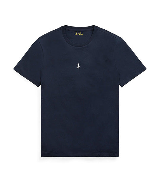 Men's Custom Slim Fit Jersey T-Shirt Polo Aviator Navy