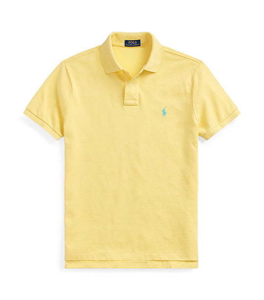 Men's Custom Slim Fit Mesh Polo Shirt Empire Yellow