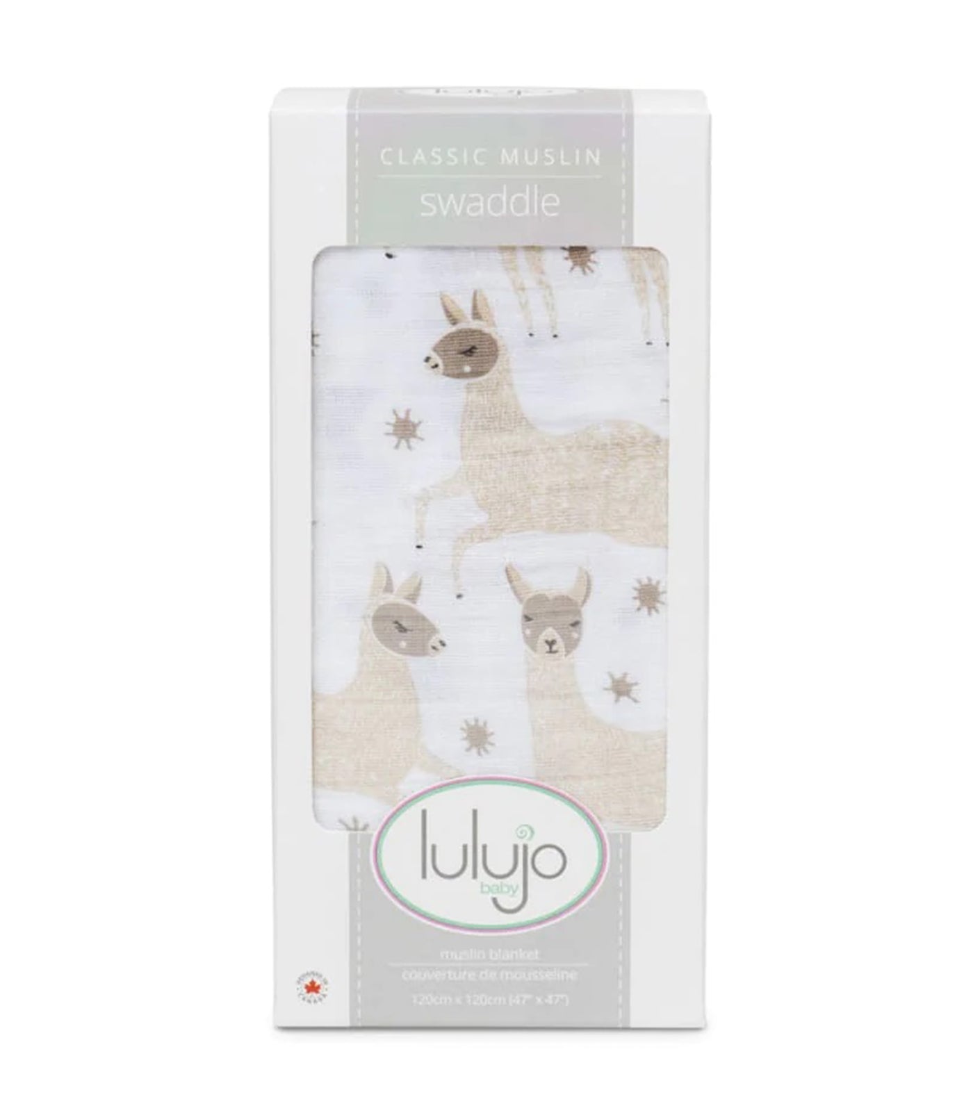 Cotton Muslin Swaddling Blanket (Single) - Modern Llama