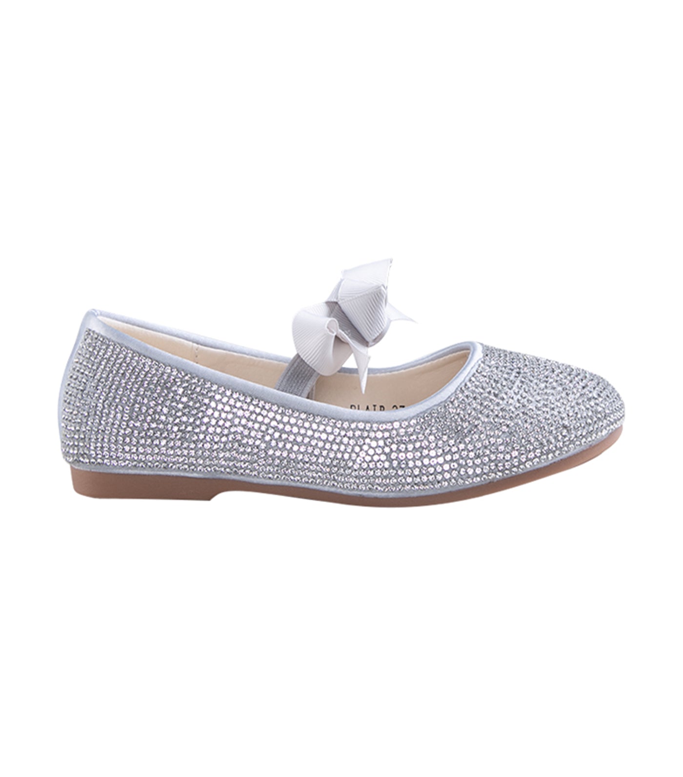 Girls silver cheap flats