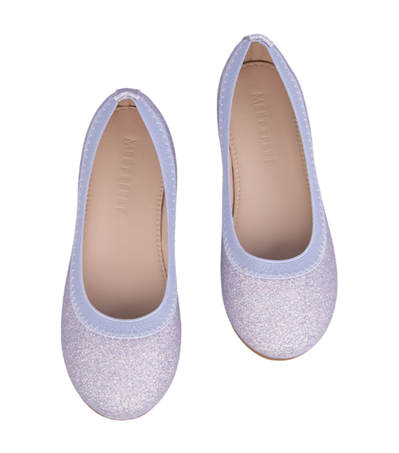 Girls purple flats online