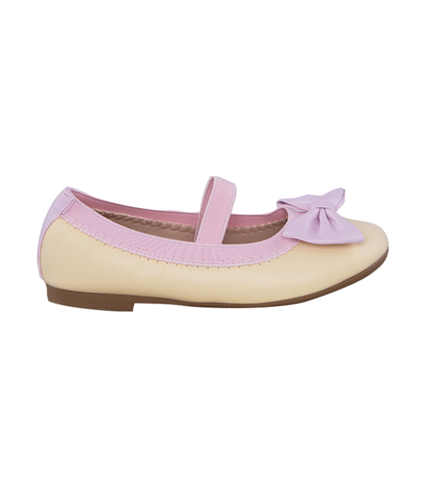 Brie Kids Flats for Girls - Yellow