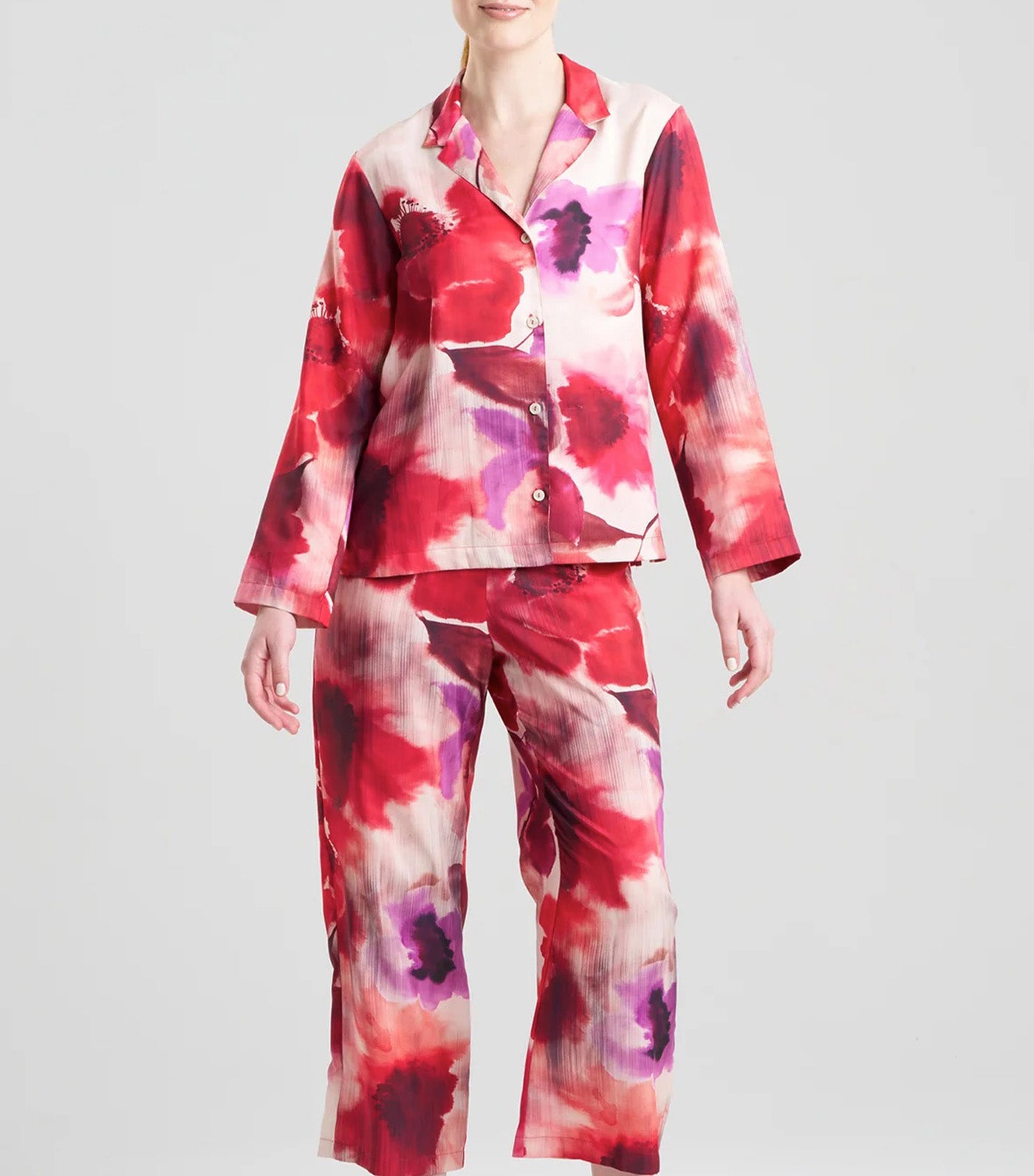 Mizuki Notch Pajama Red