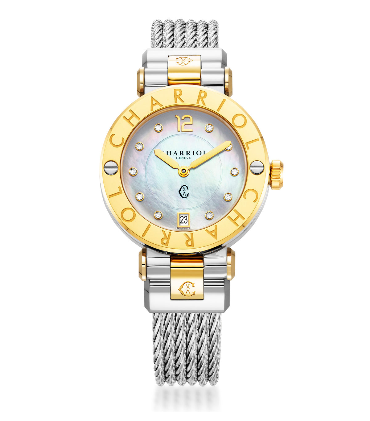 Cruise 36mm Stainless Steel and Yellow Gold