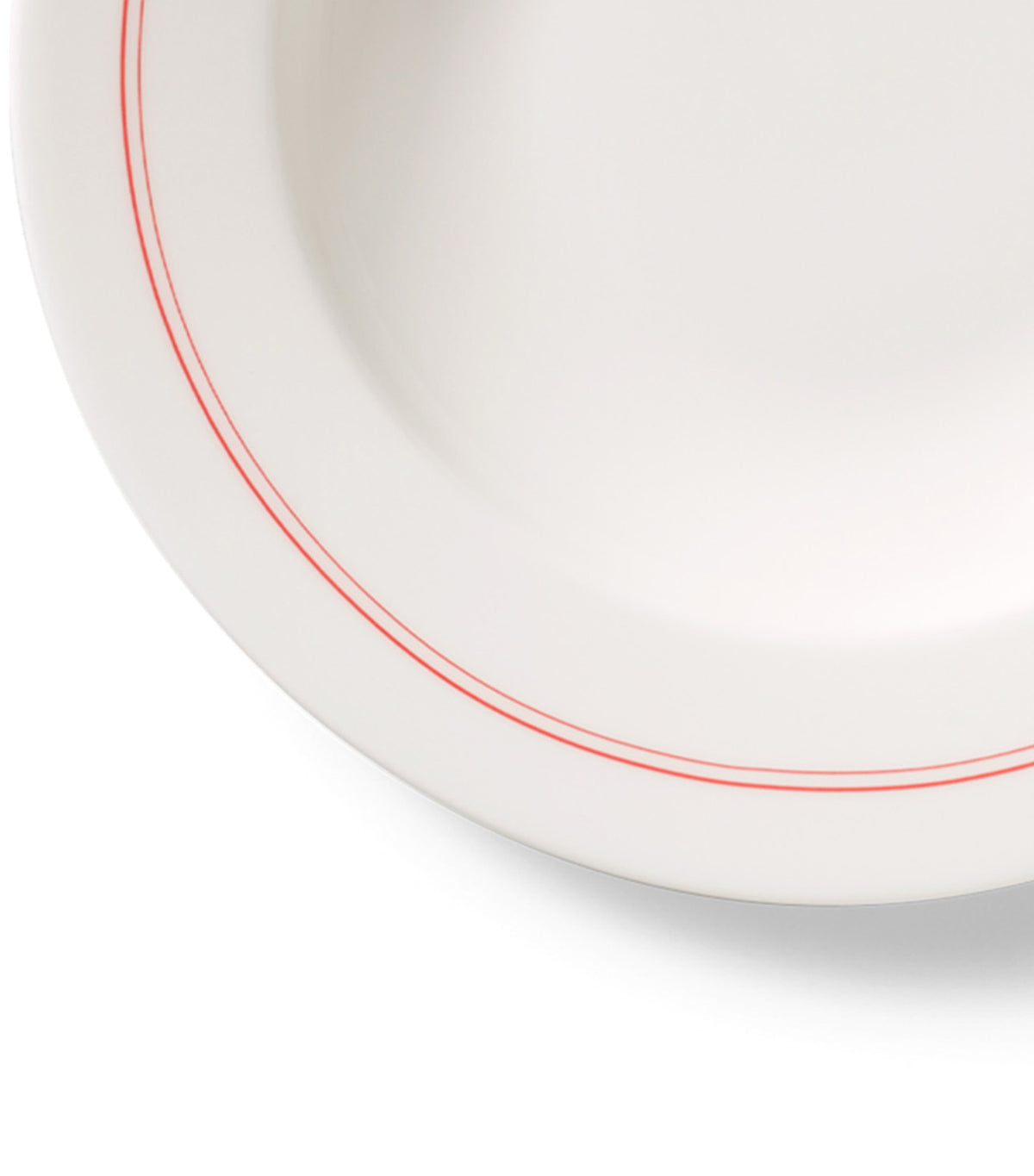 Lines Soup Plate Set of 6 Red
