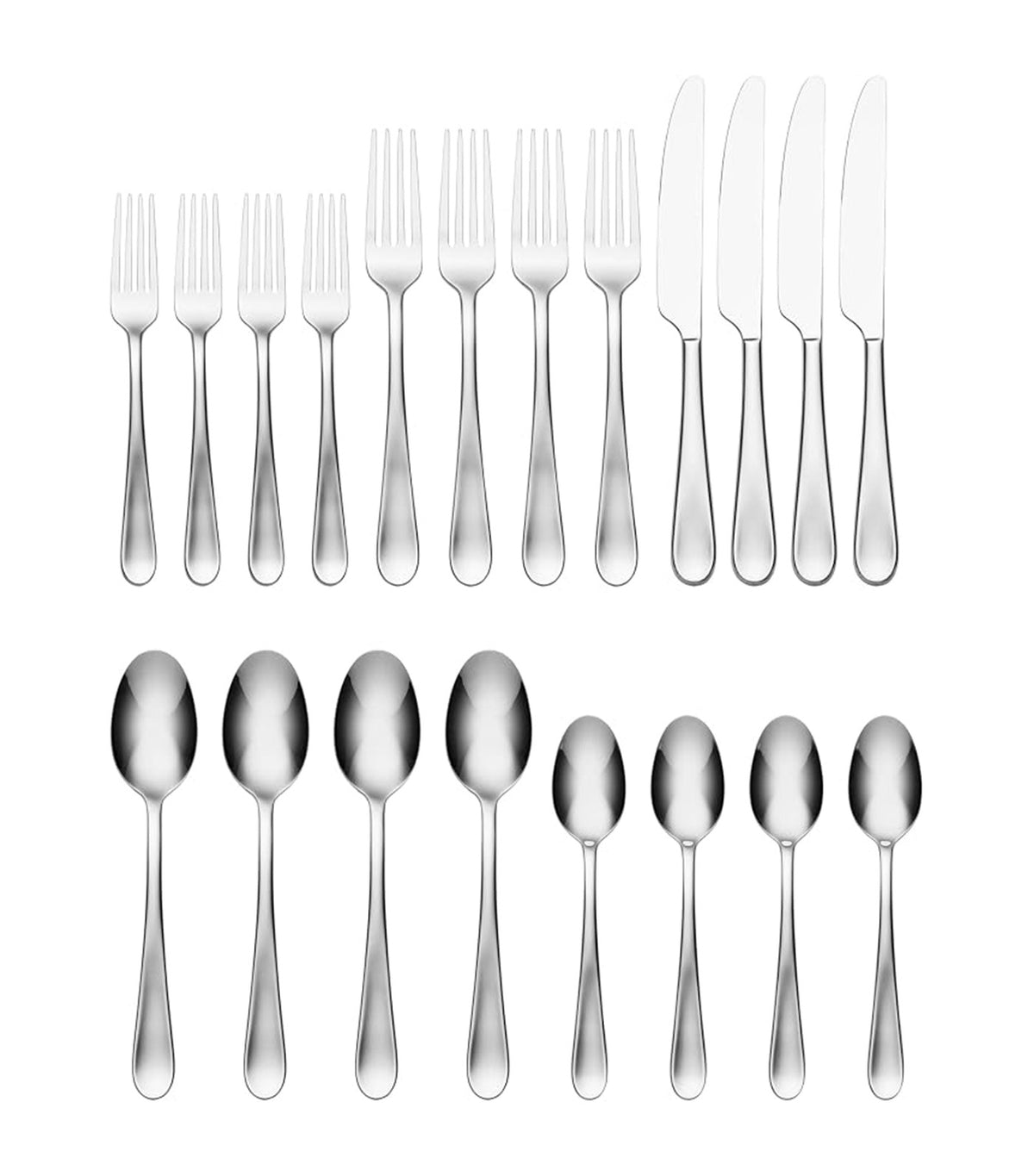 Grant 20-Piece Stainless Steel Flatware Set