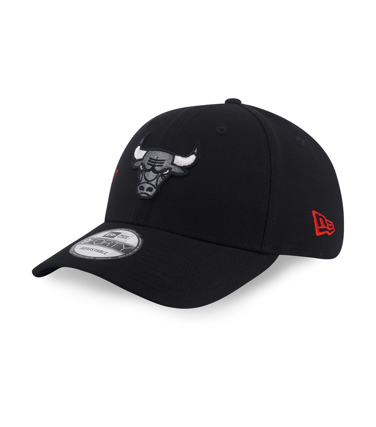 Chicago Bulls Cross Panels Script 9FORTY Adjustable Cap Black