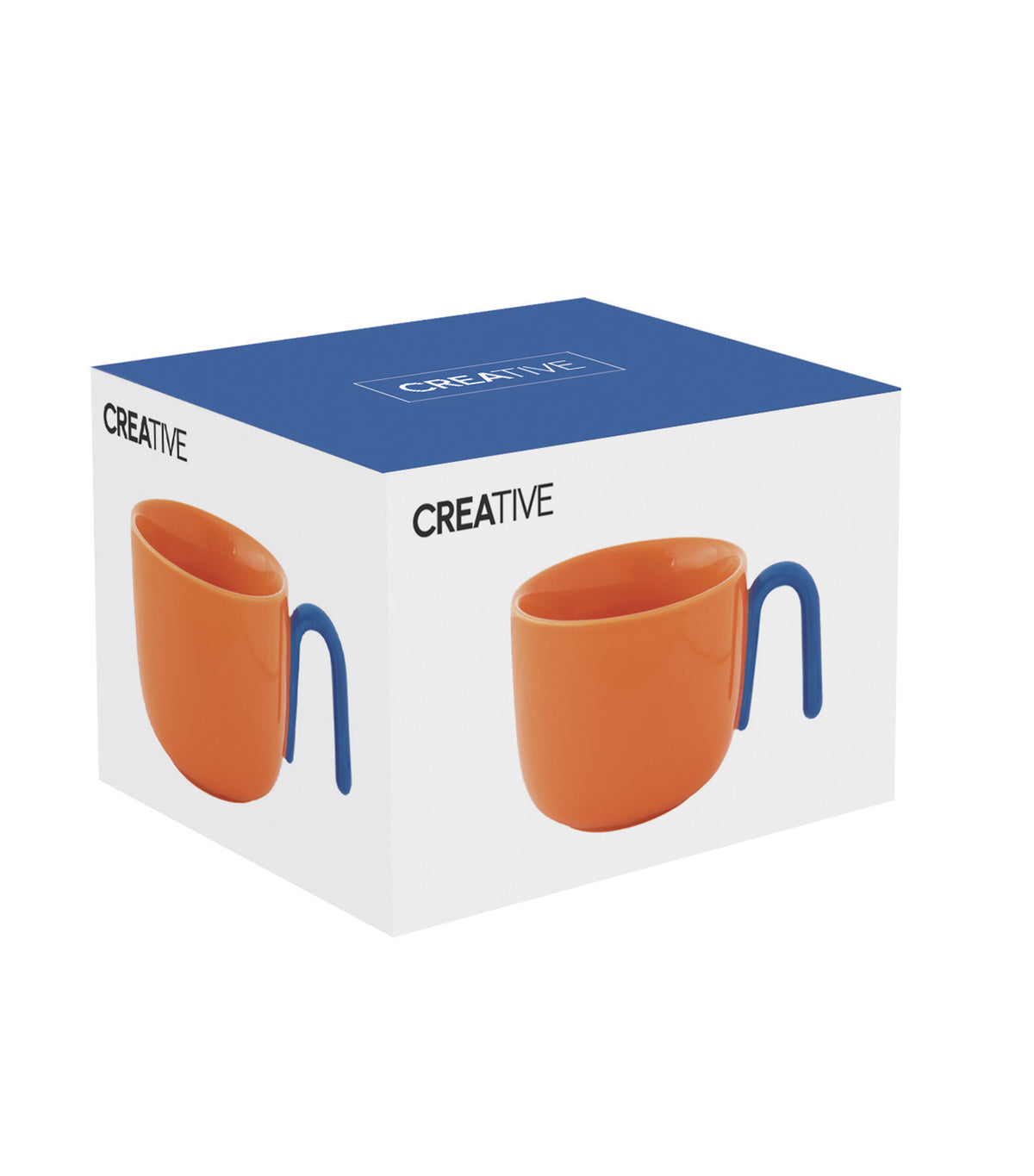 Creative Colored Porcelain Breakfast Cup Orange