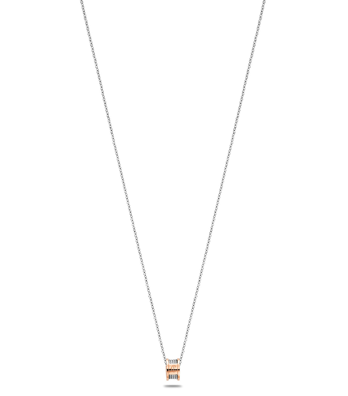 Forever Icon Necklace Rose Gold and Stainless Steel