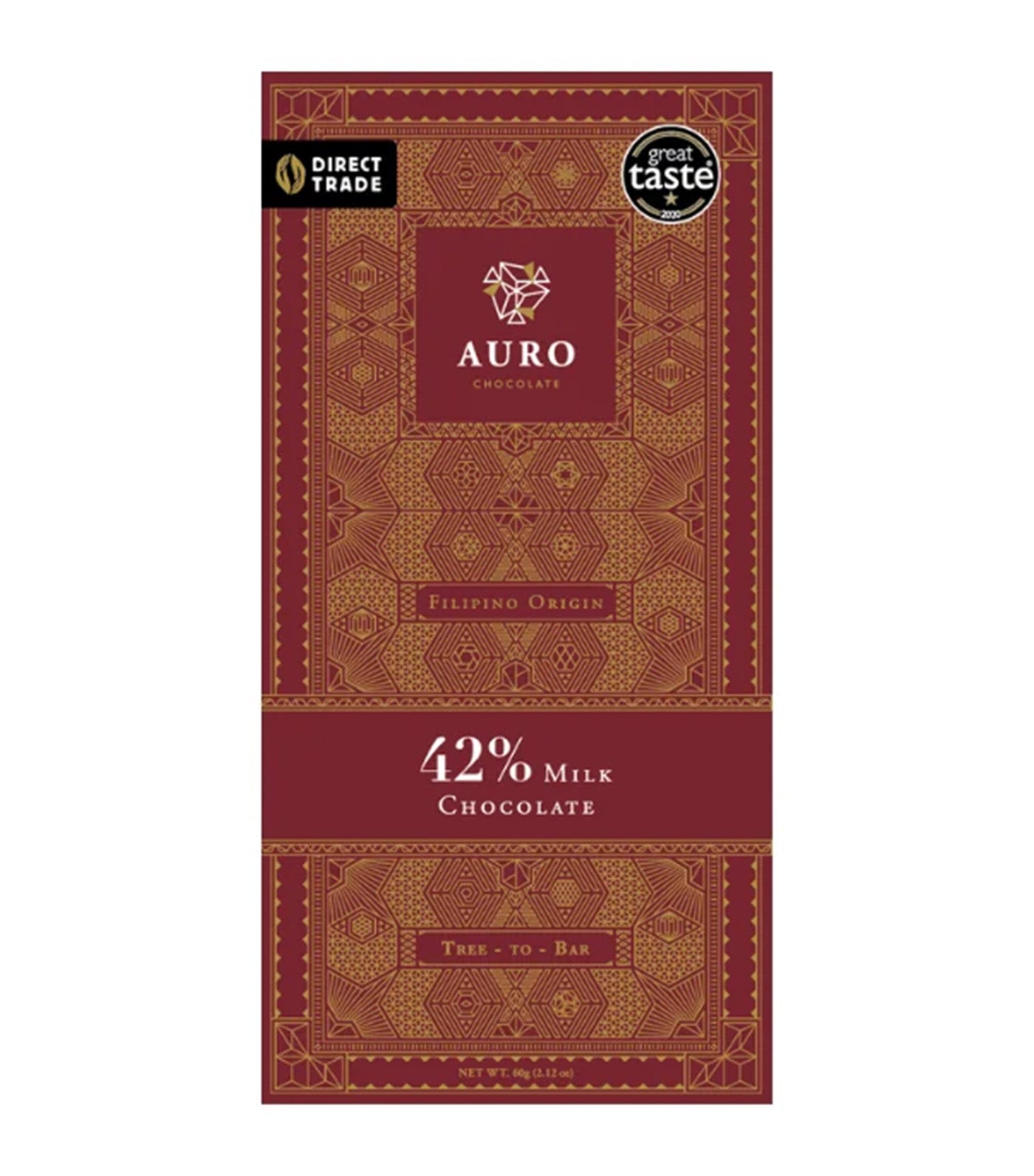 42% Milk Chocolate
 60g