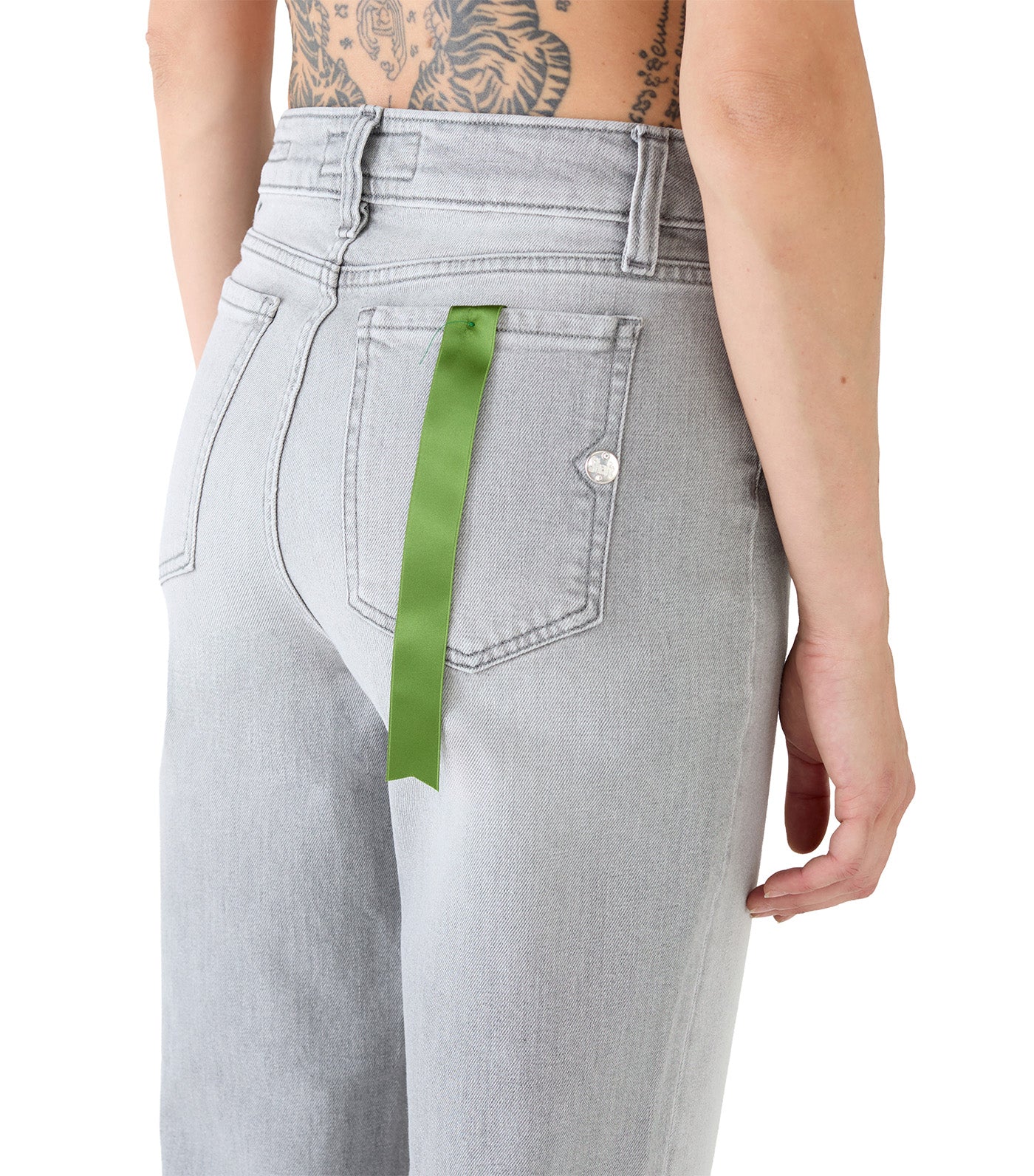 Sophie Cropped Organic Denim Gray