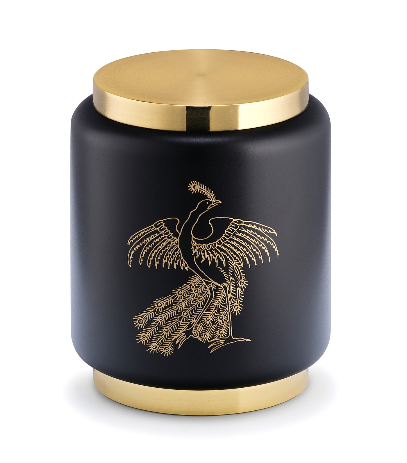 Mystery Round Tea Box Golden