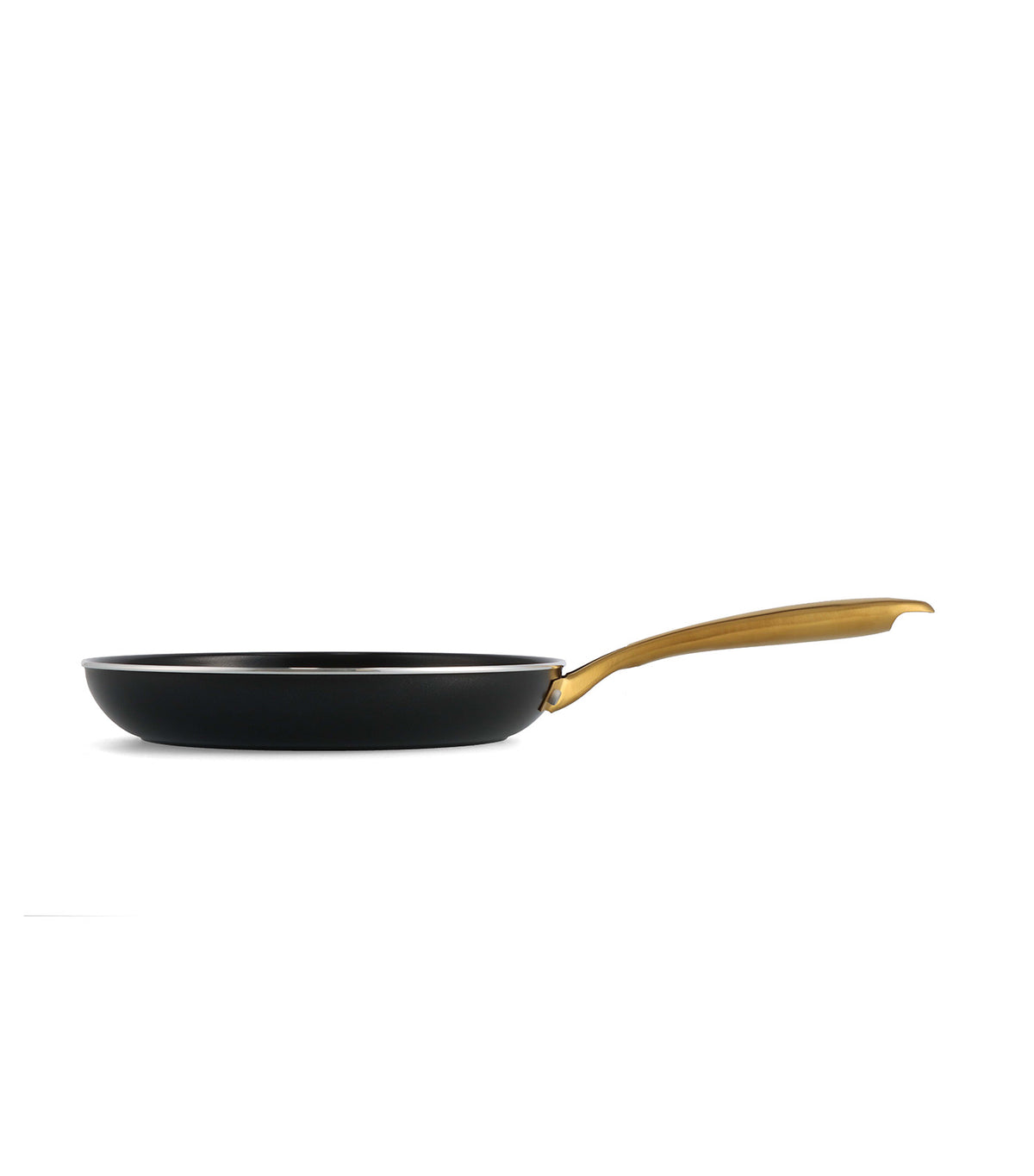 Studio Open Frypan Black with Gold Handle