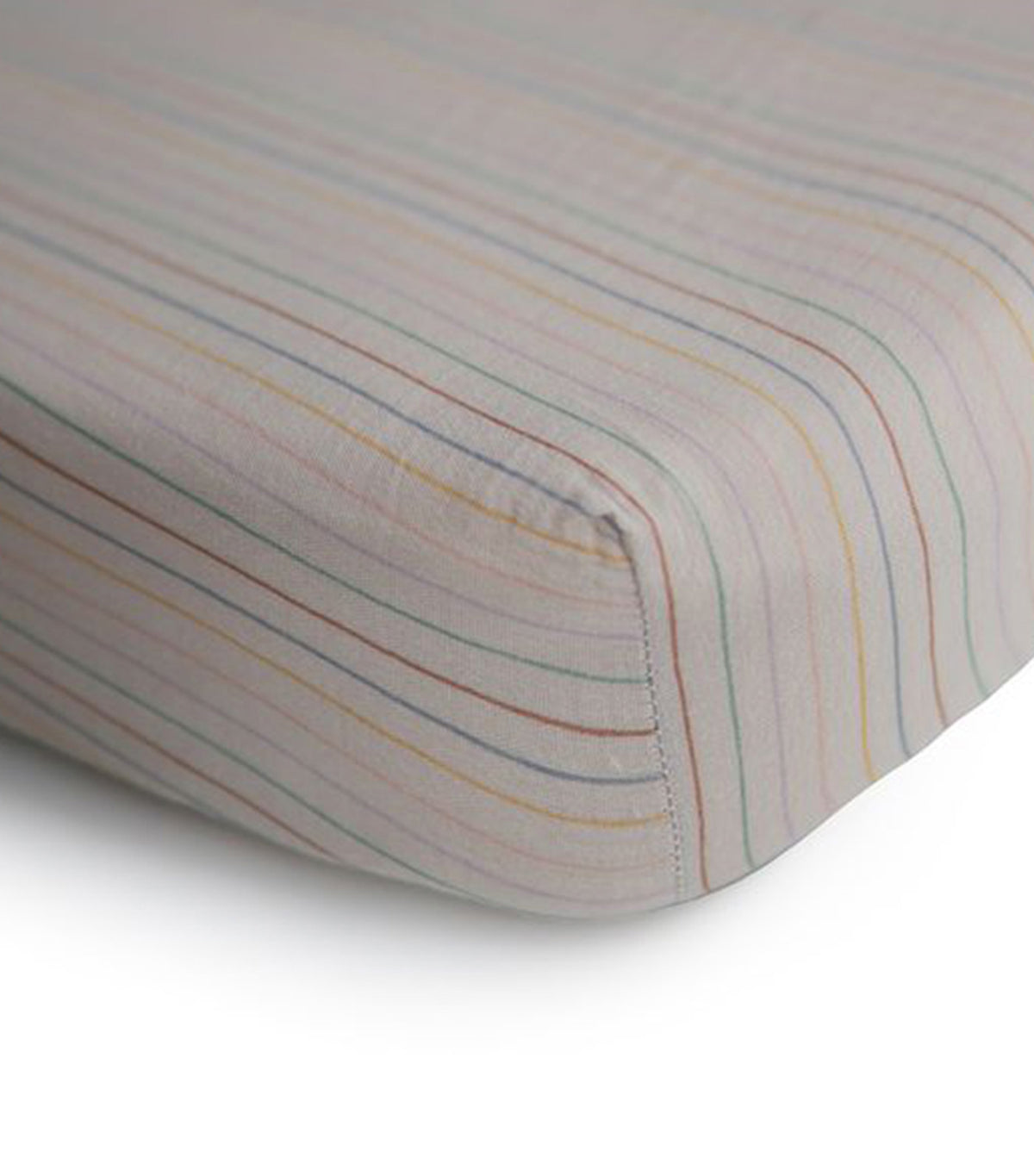 Muslin Crib Sheet Retro Stripes