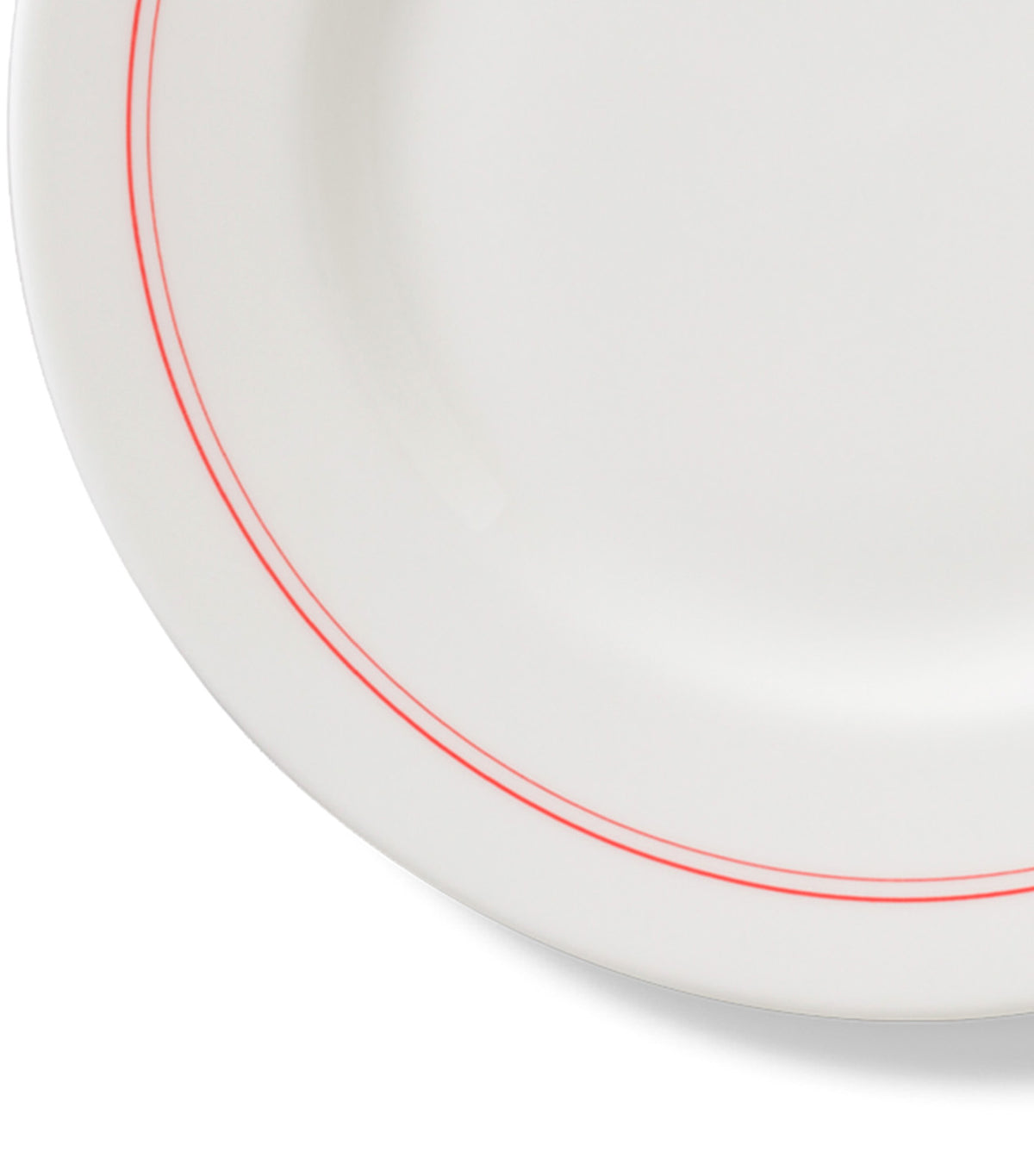 Lines Dessert Plate Set of 6 Red
