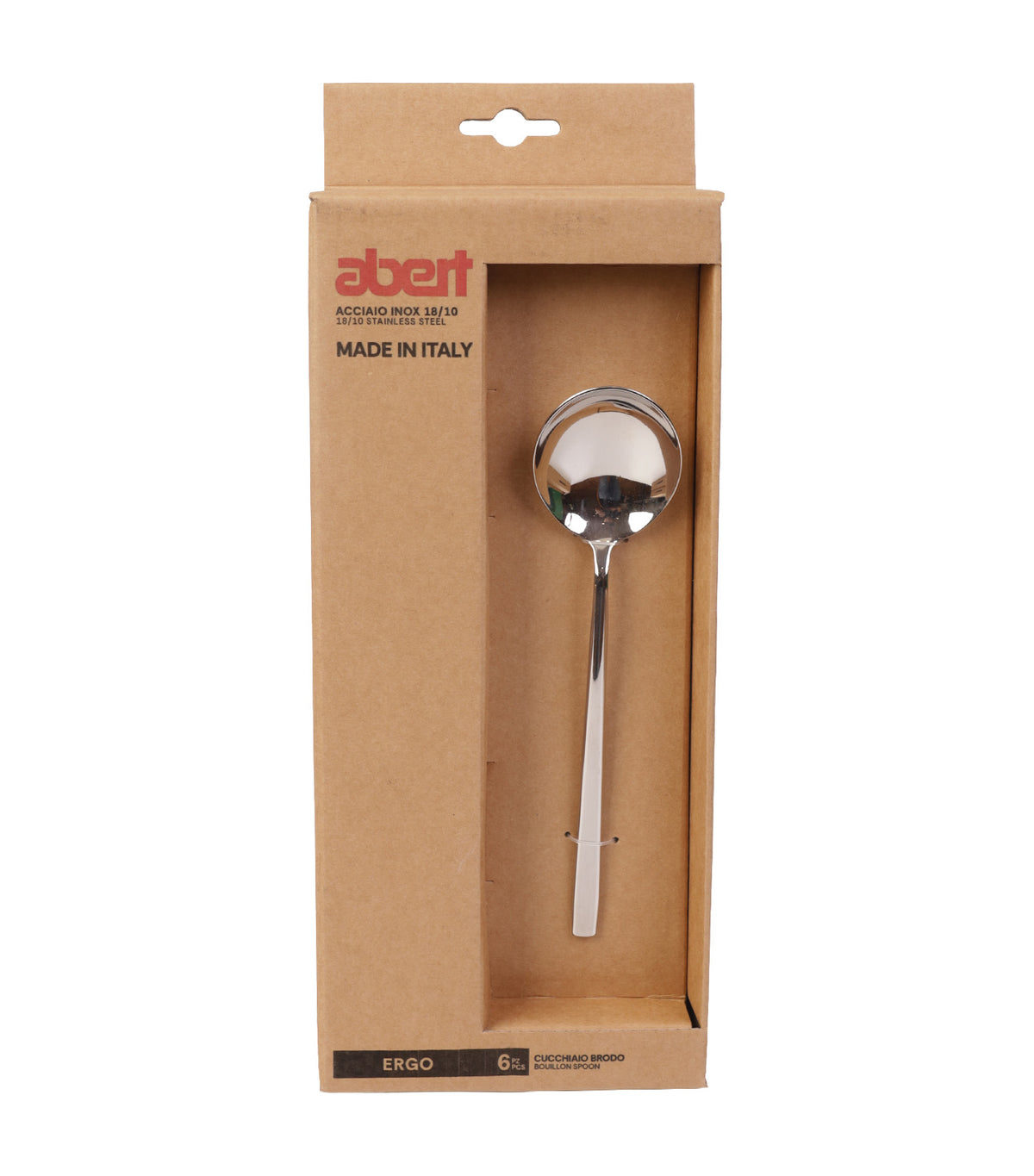 Ergo 18/10 Soup Spoon, Set of 6, Avana Box
