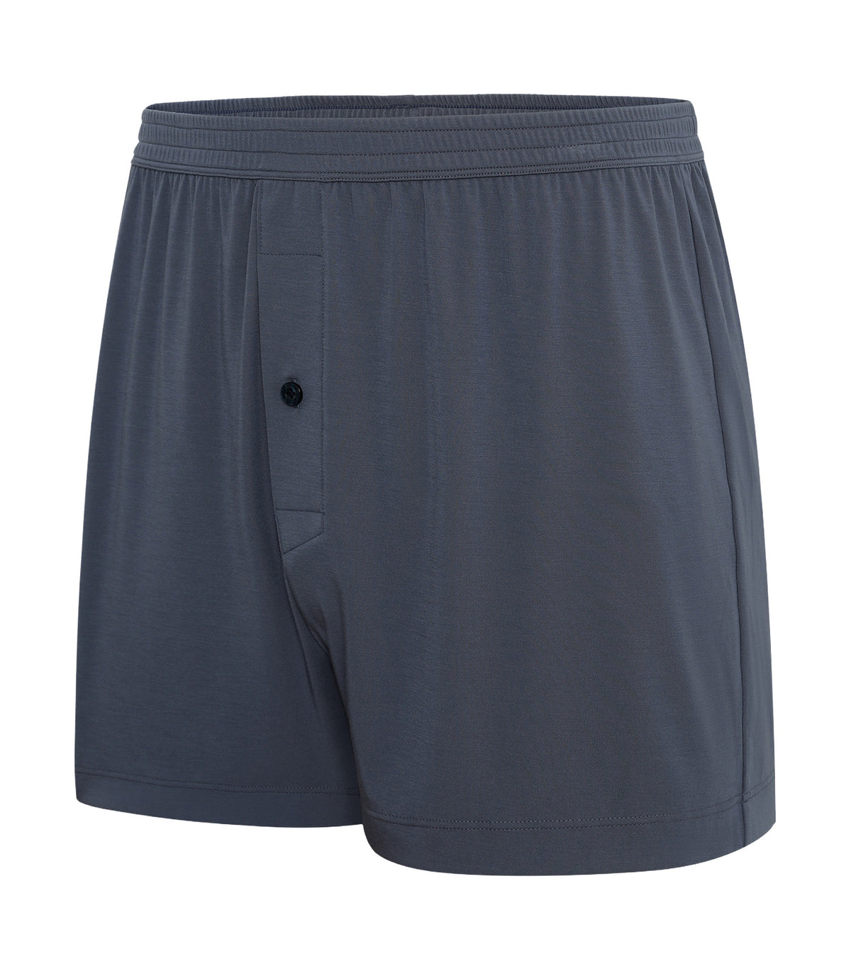 Men's Modal Self-Fabric Waistband Boxer Gray Blue
