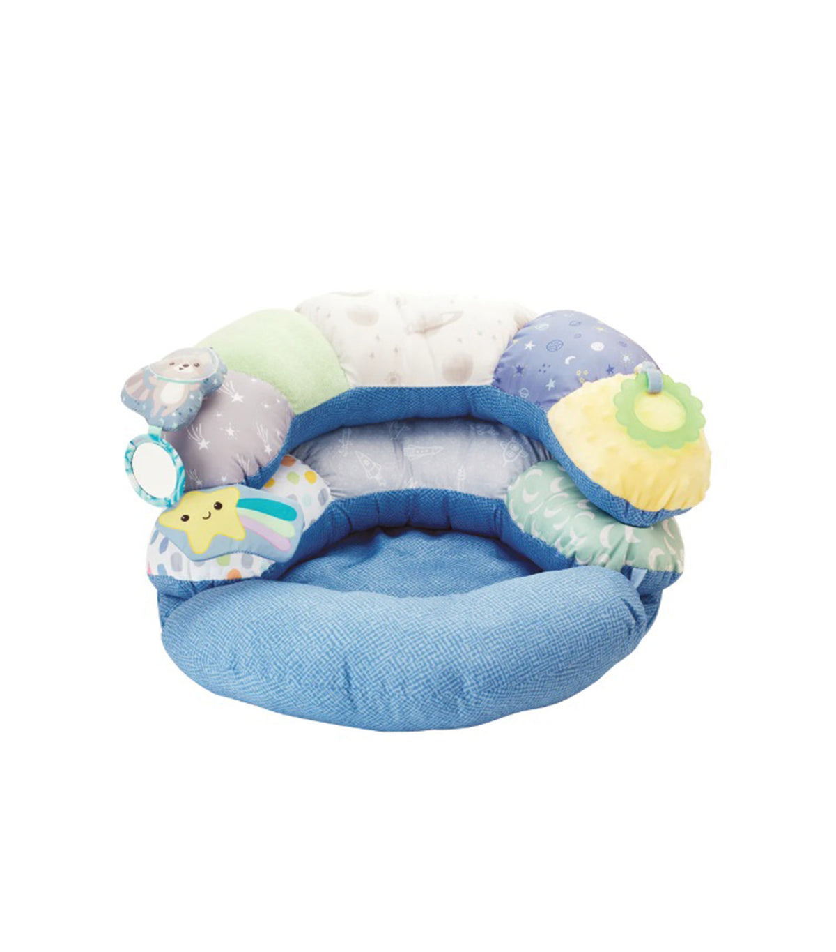 2-in-1 Tummy Time and Seated Support Blue