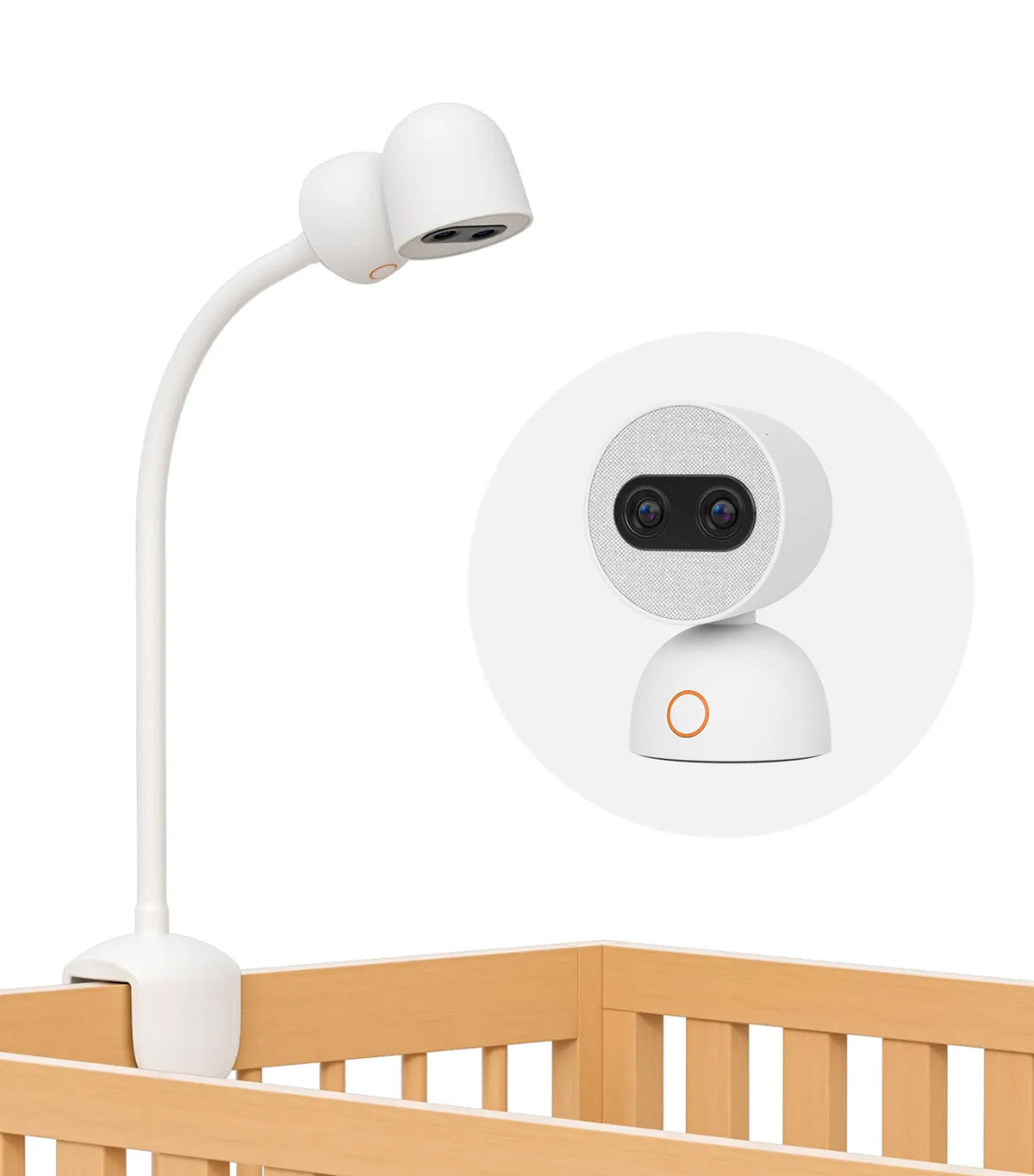 Crib Mount for Simsky Baby Monitor White