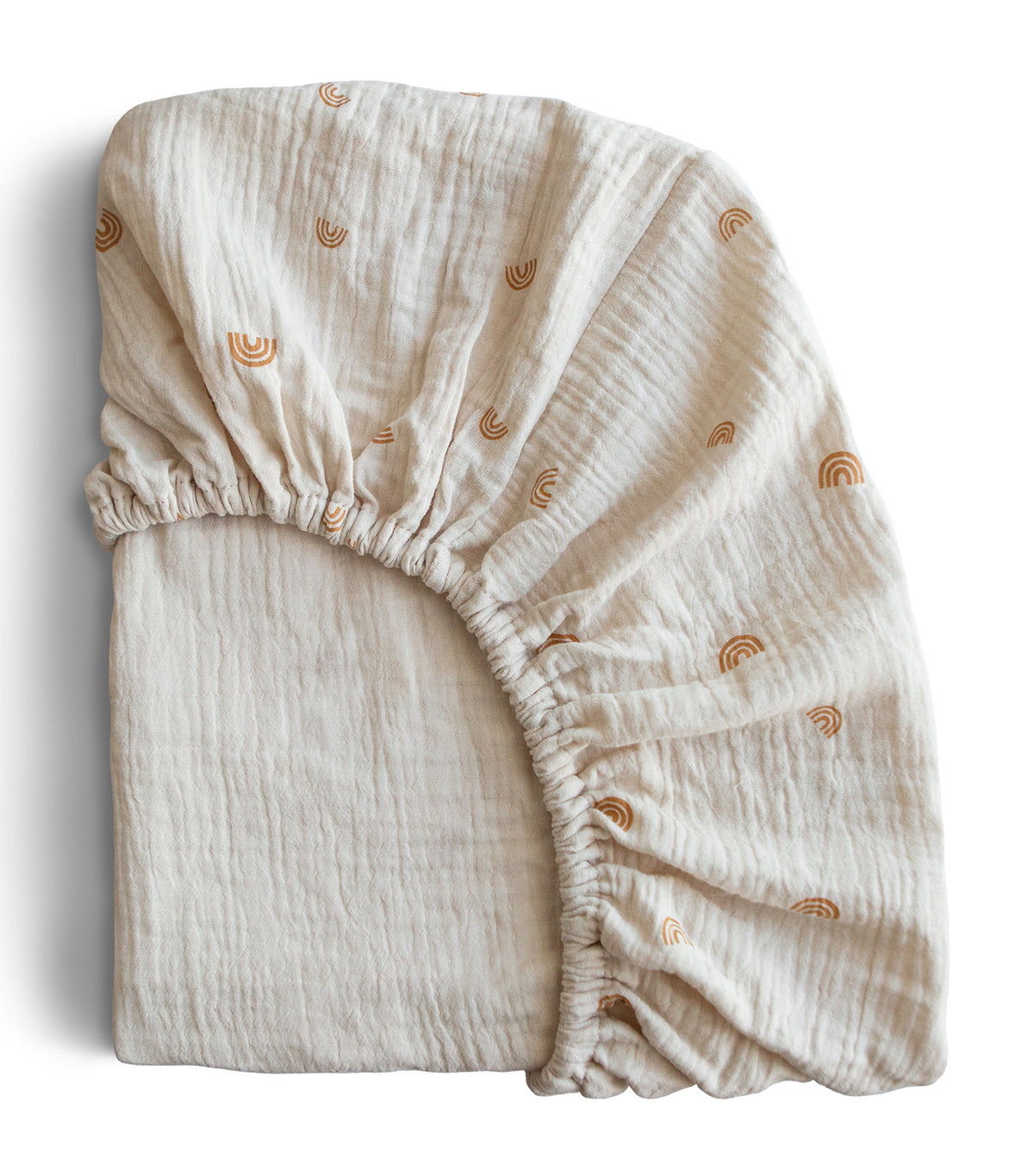 Muslin Crib Sheet Rainbow