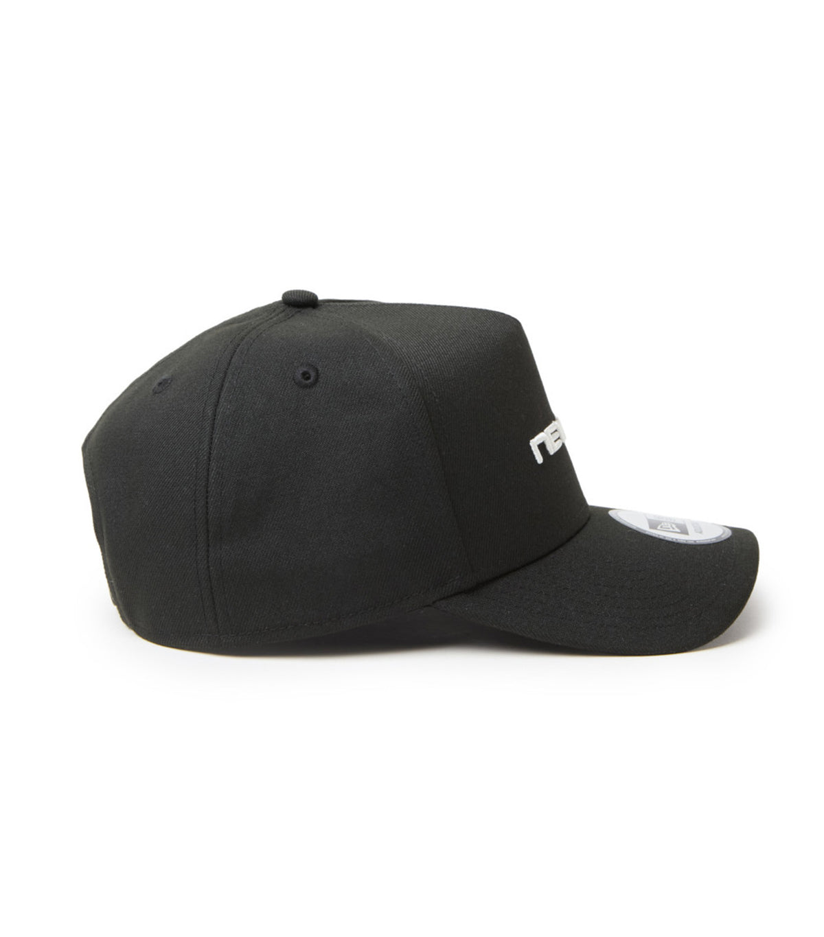 Wordmark Brand Name Logo 9FORTY A-Frame Snapback Cap Black