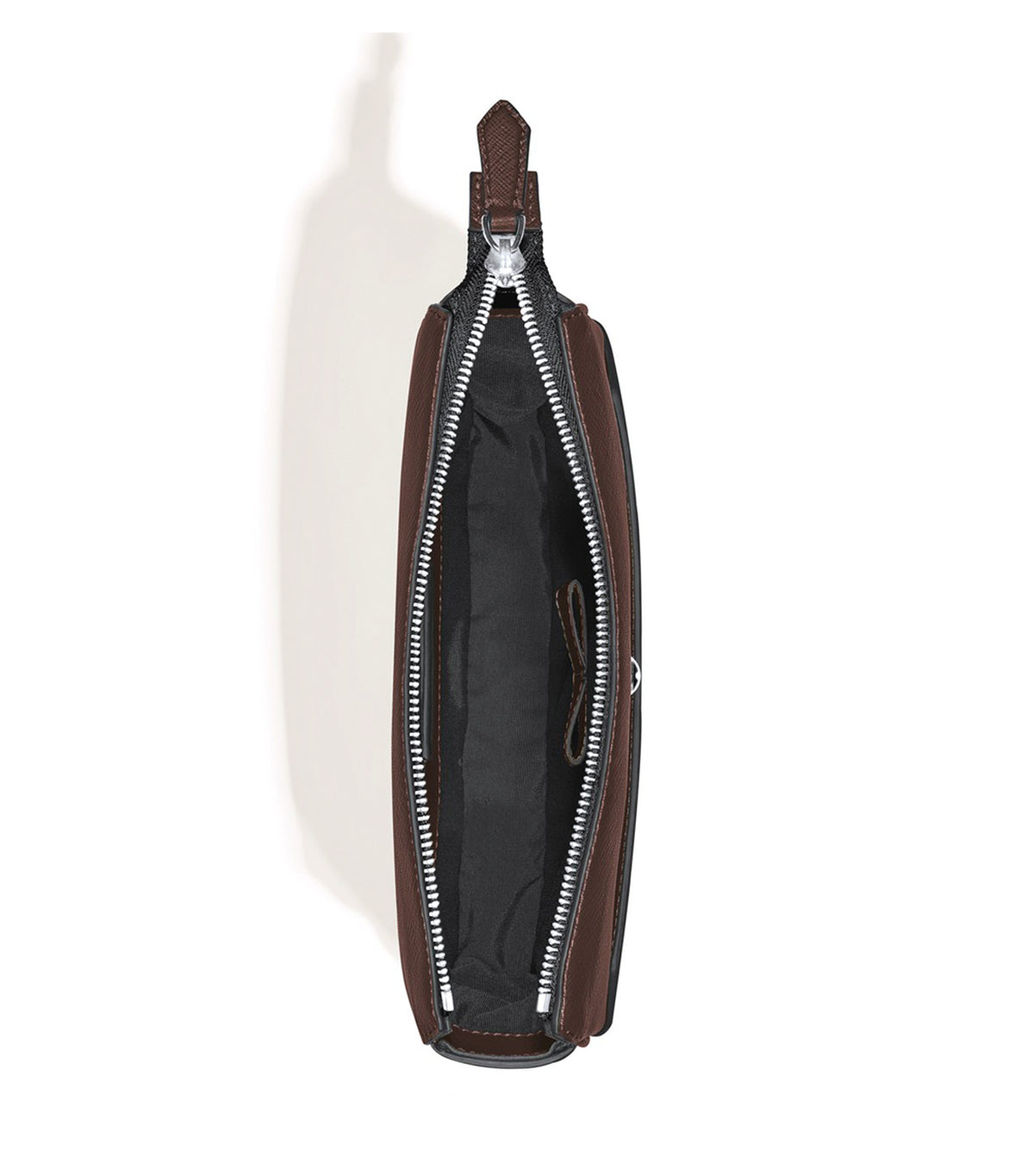 Vertical Belt Messenger Bag in Sartorial Leather Brown