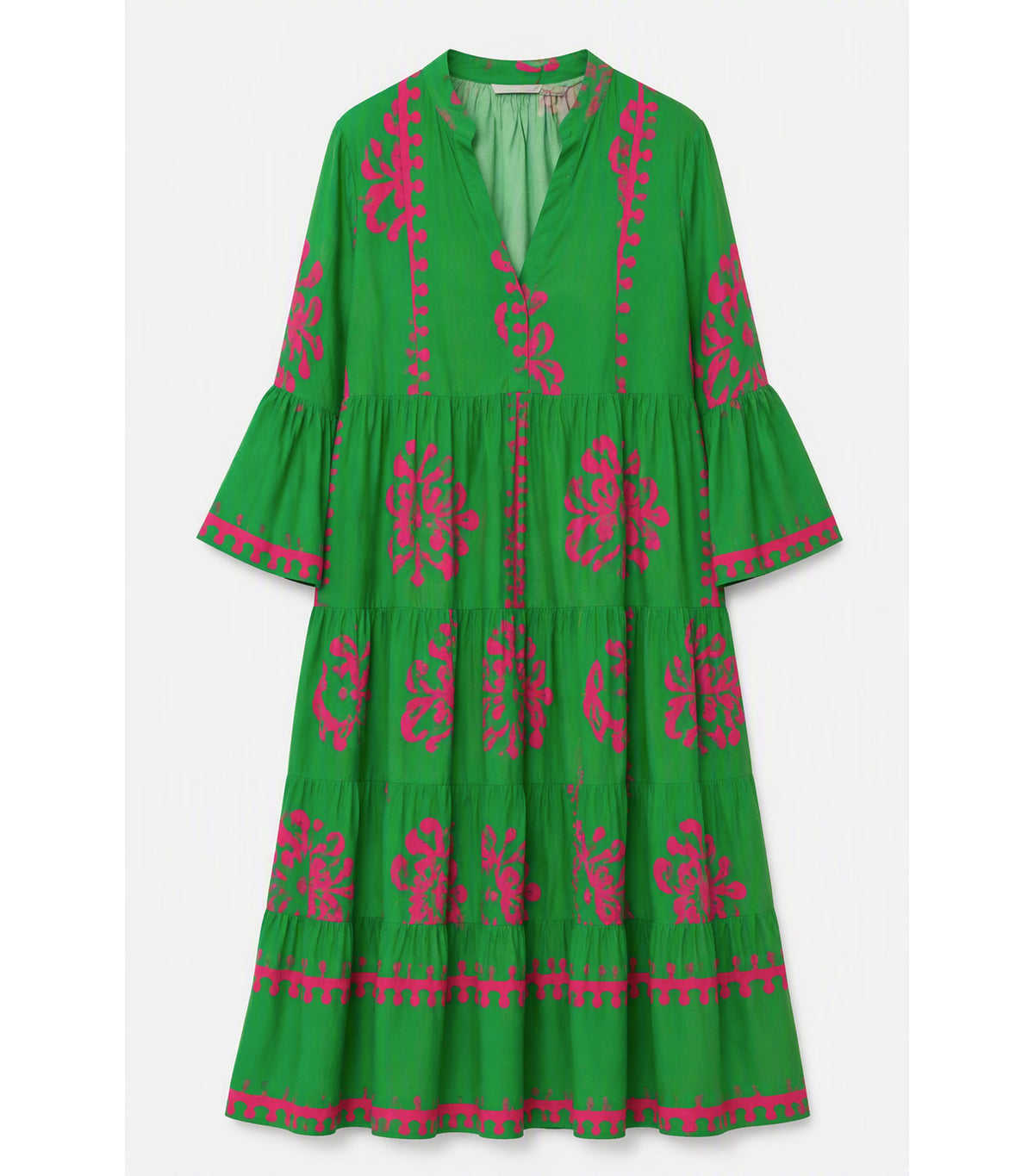 Printed Dress Green