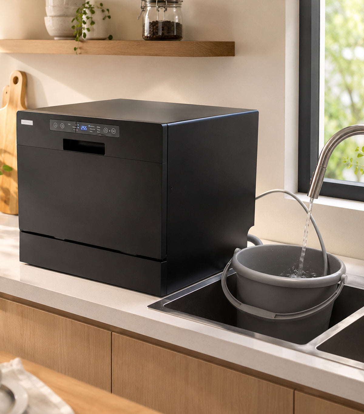 Tabletop Dishwasher Black