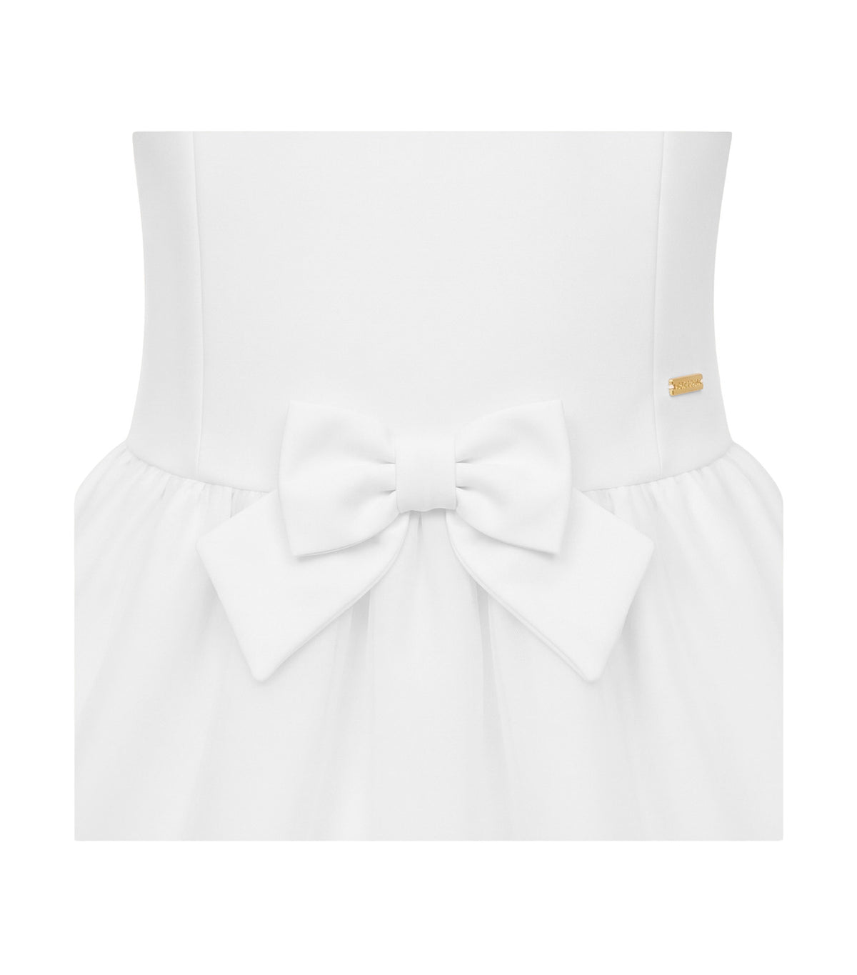 Freya Girls White Drop Waist Party Dress White