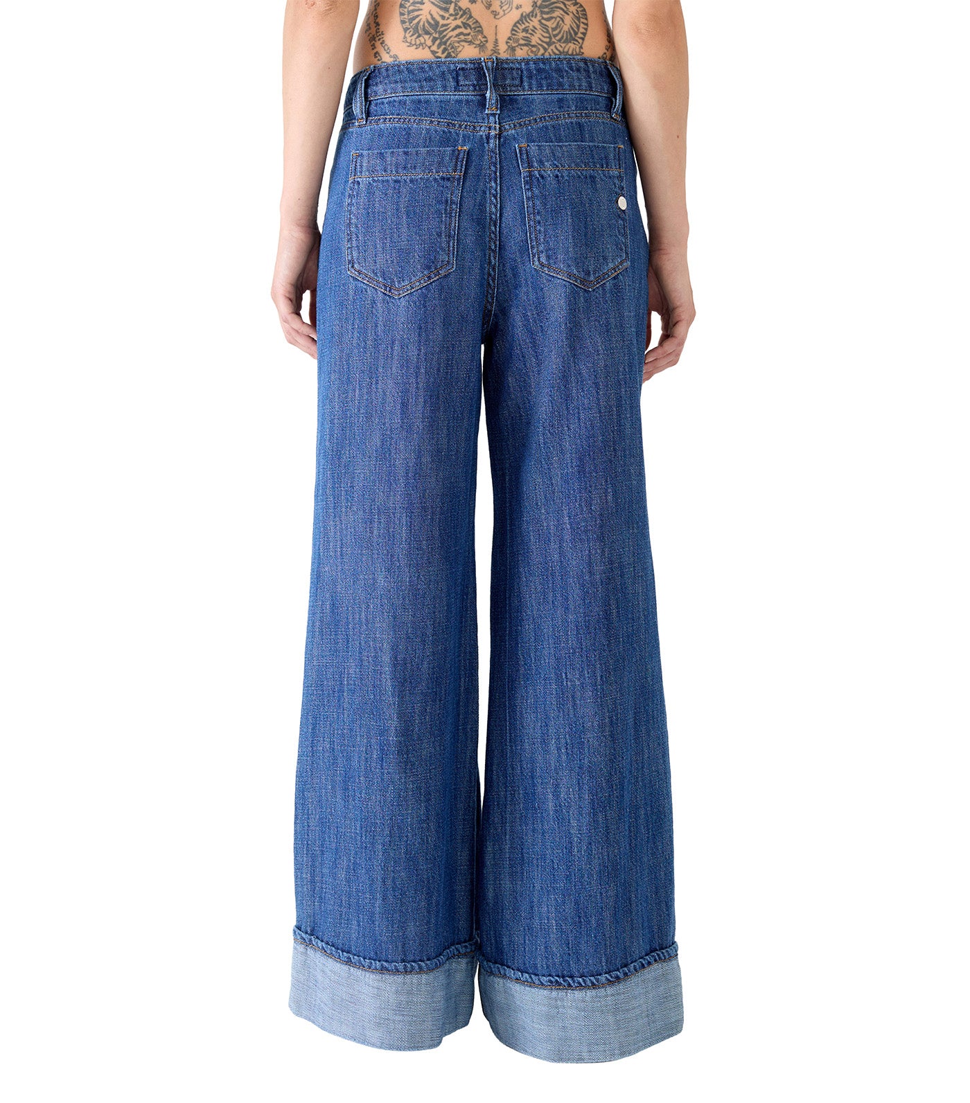 Roll Wide Leg Japan Denim Blue
