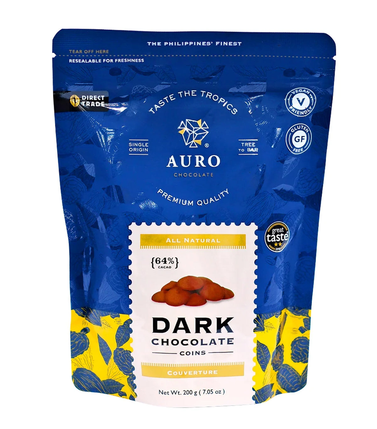 64% Dark Chocolate Coins (200G Pouch)