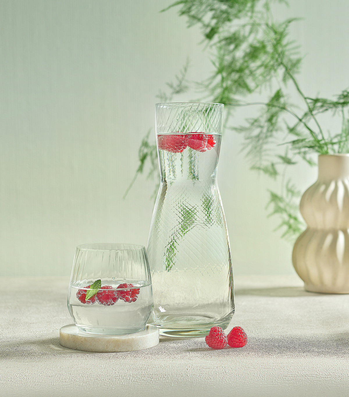 Serene 5-piece Set Decanter and Tumblers Transparent