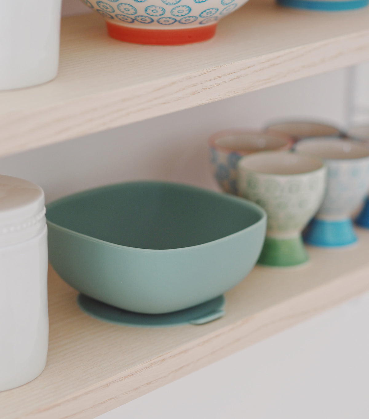Suction Bowl Sage Green