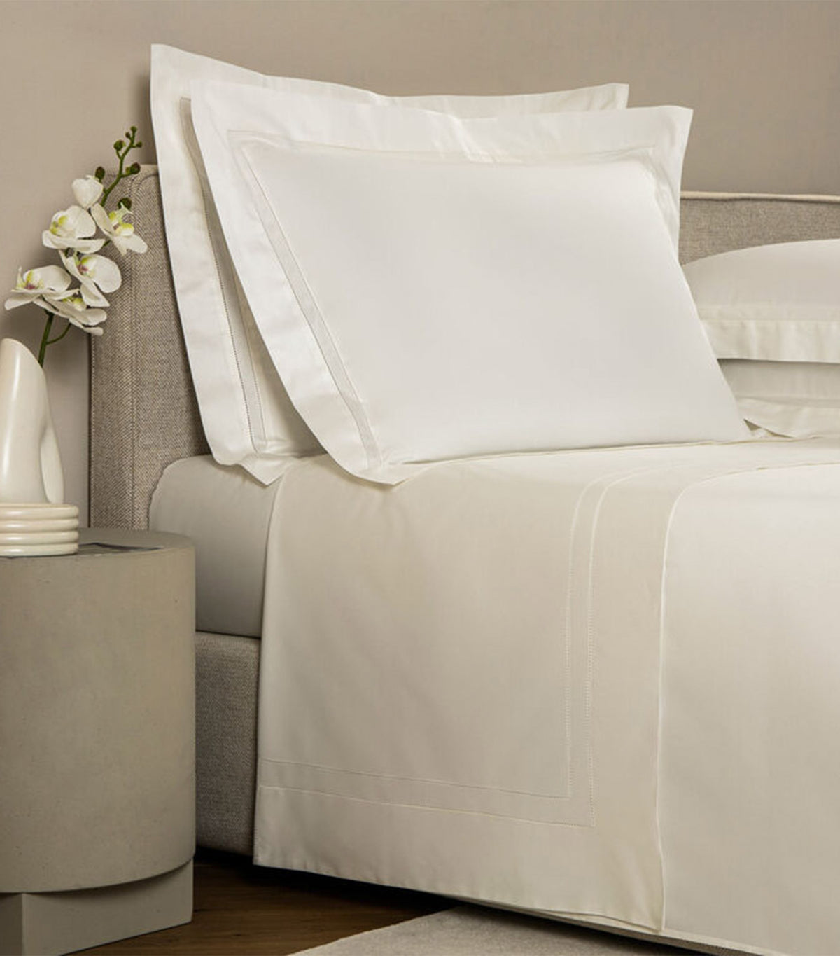 Doppio Ajour Duvet Cover Set Milk