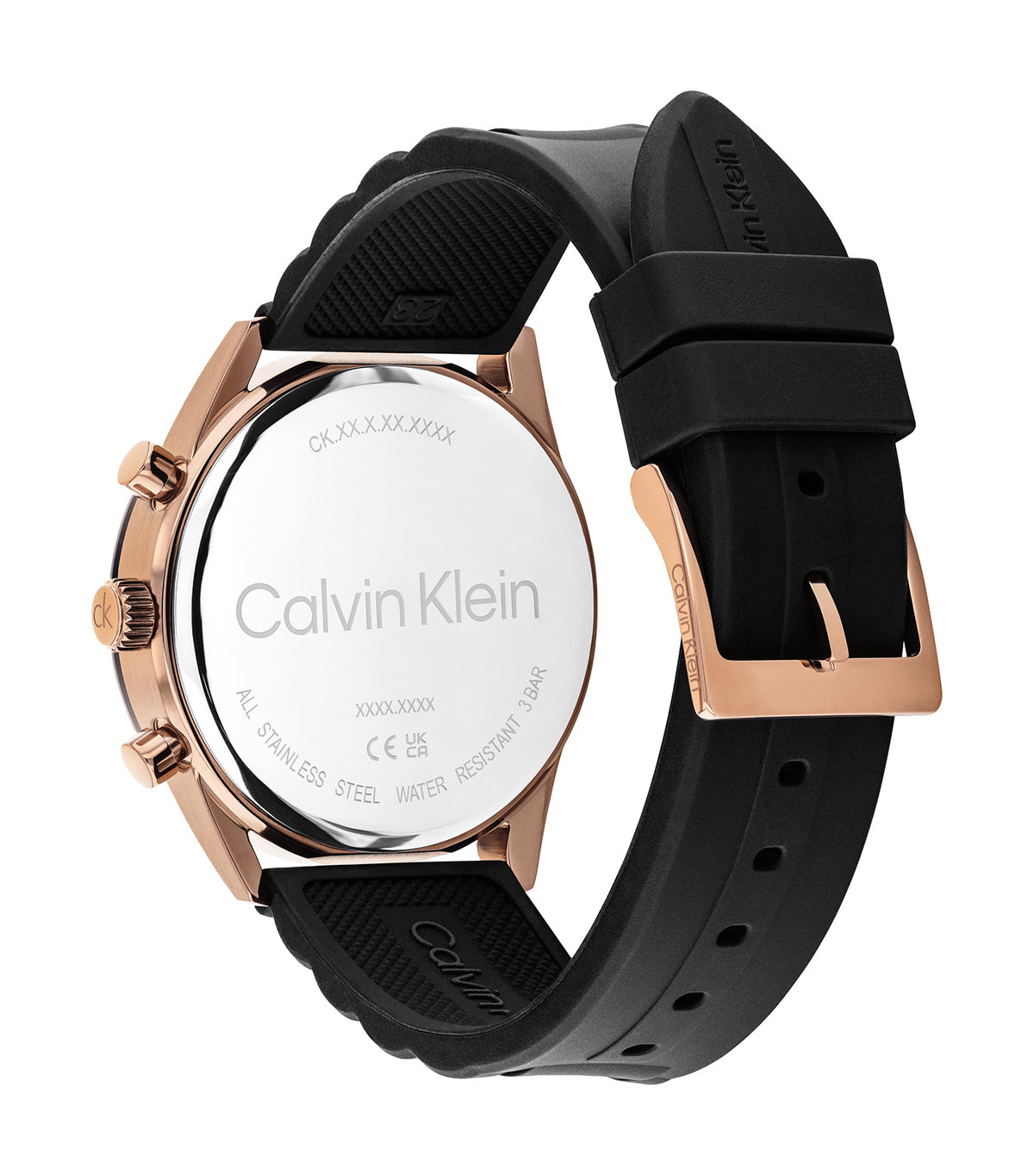 Performance 25200567 Silicone Watch Black/Rose Gold