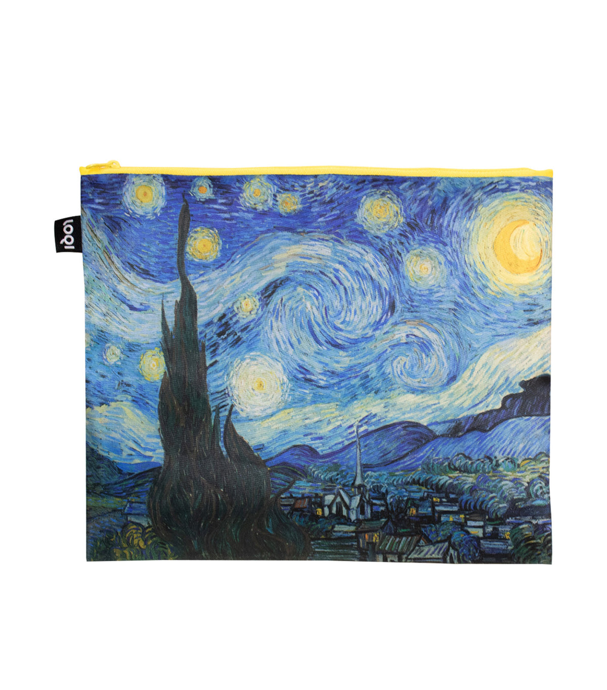 VINCENT VAN GOGH Starry Night, Wheatfield, Irises Recycled Zip Pockets