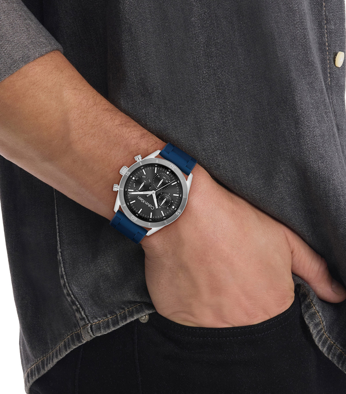 Performance 25200560 Silicone Watch Blue/Gray
