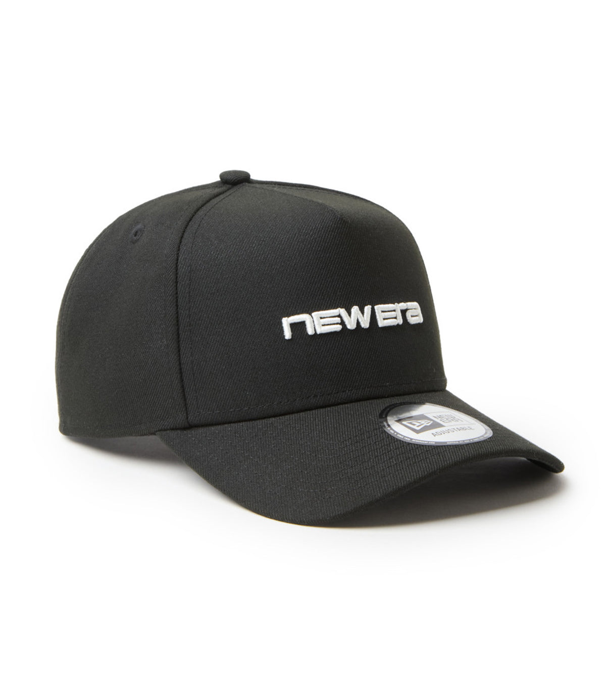 Wordmark Brand Name Logo 9FORTY A-Frame Snapback Cap Black