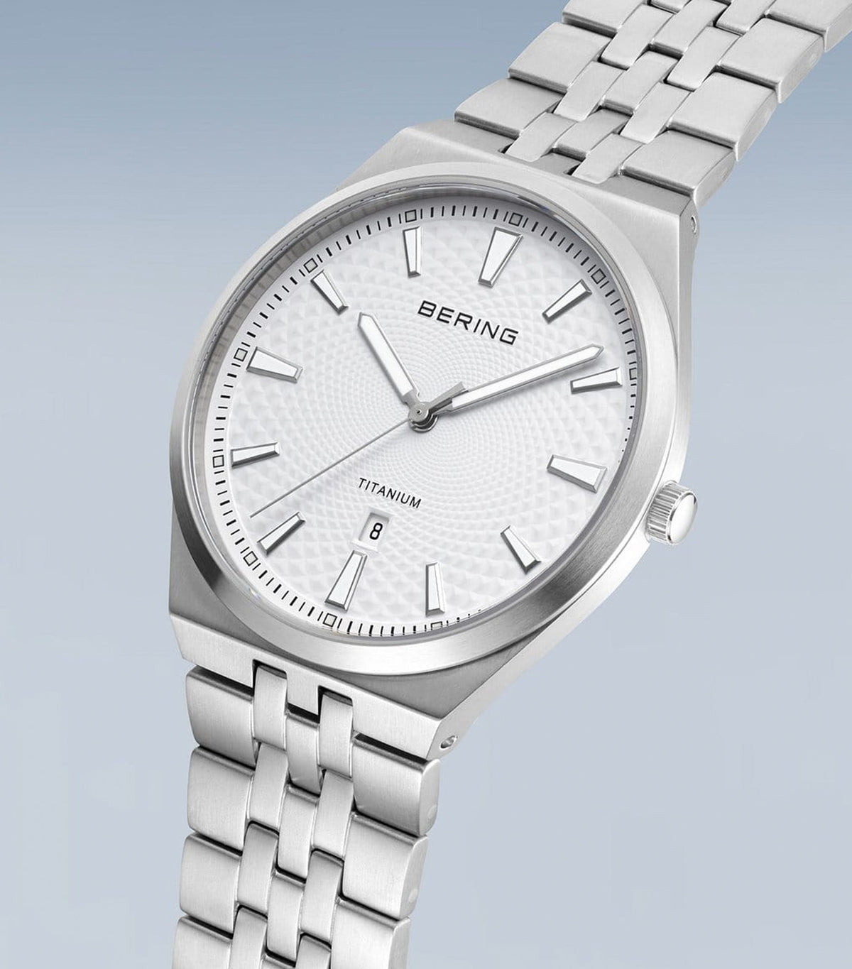 16141-704 Men's Titanium Quartz Dial Watch White