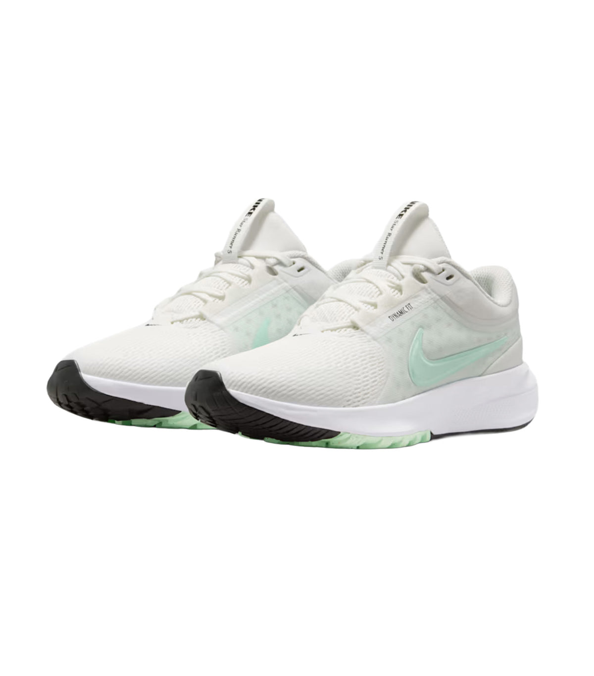 Star Runner 5 Older Kids' Running Shoes Summit White/Black/Barely Green/Arctic Green