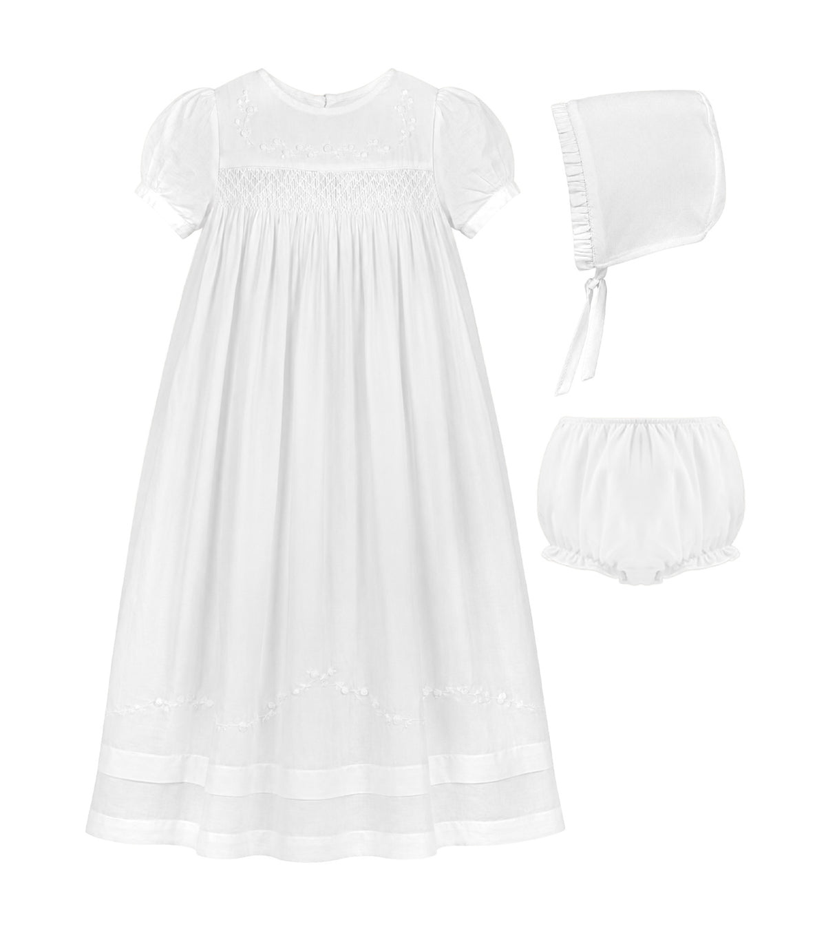 Catherina Baby Girls Christening Gown Set Ivory