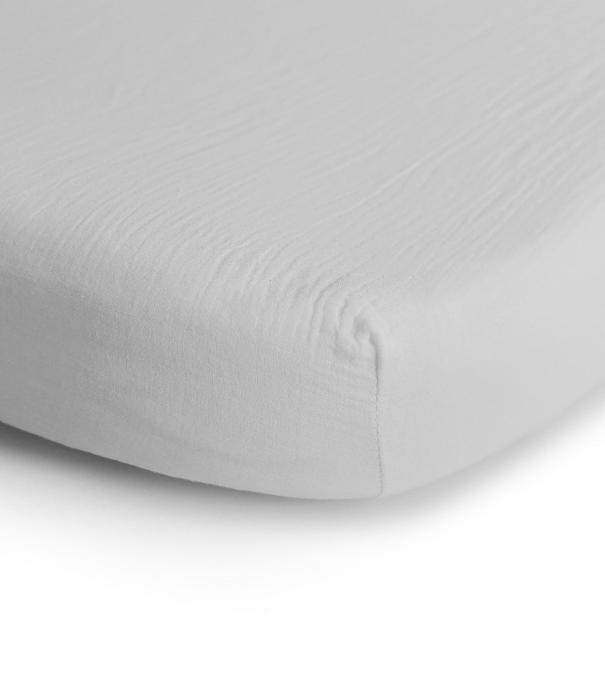 Muslin Crib Sheet White